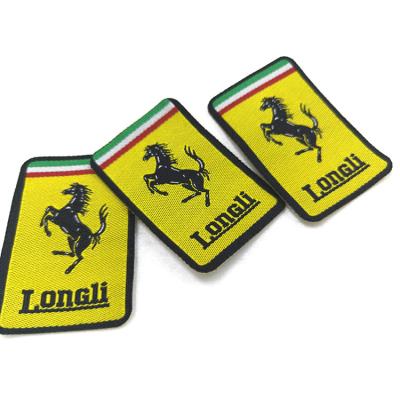 China 3D Woven Twill Fabric Apparel Sew On 3D Embroidered Custom Embroidery Patch Badges for sale