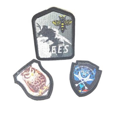 China 3D iron on Logo Embroidery Patch Embroidered Applique Garment Sewing Badges for sale