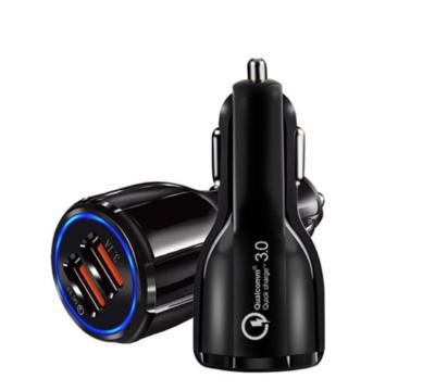 China Electric Car Quick Charging QC 3.0 USB Car Charger for iPhone and Samsung for sale