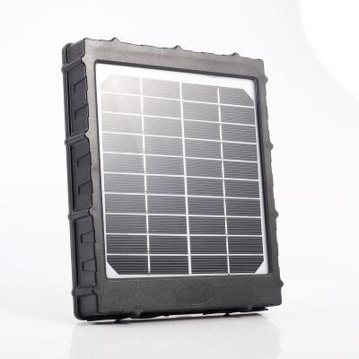 China Solar Panel Portable Charger High Efficiency Accessories 8000mAh Outdoor Hunting Trail Game Solar Panel For Trail Camera 125mmx125mm for sale