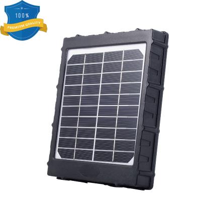 China Solar Panel Battery 8000mah Trail Camera Solar Panel 6v/9v/12v Output High Efficiency Photovoltaic Panels For Hunting Game Cam 125mmx125mm for sale