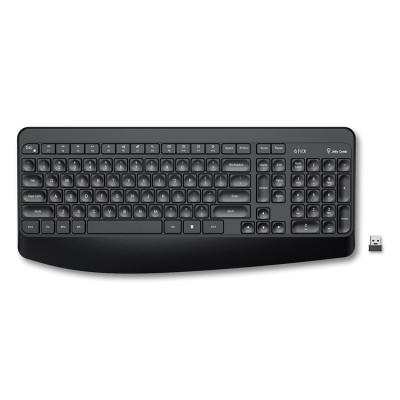 China Ultra Slim 2.4Hz Full Size Ergonomic Keyboard with Palm Rest for PC Computer Wireless Keyboard for sale