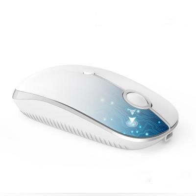 China Excellent For Multi Purposes Connect Up To 3 Separate Devices Wholesale Original Triple Mode Rechargeable Wireless Mice For iPad Laptop MacBook PC Computer Optical Wireless Mouse for sale