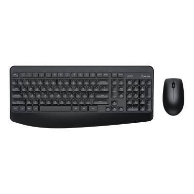 China Auto Ergonomic Power Saving 2.4G Full Size Keyboard with Palm Rest and Wireless Mouse for PC Laptop Wireless Keyboard and Mouse for sale