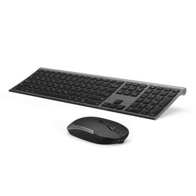 China Rechargeable Wireless Keyboard and Mouse Ergonomic Compatibility Slim Compact Normal Wide Compatibility Combo for sale