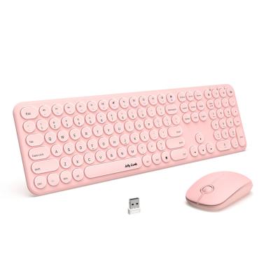 China Scissor-switch Round Build Keycaps 2.4GHz Full Size Compact Round Radio Mouse Keyboard With Wireless Keyboard And Numpad Mouse for sale