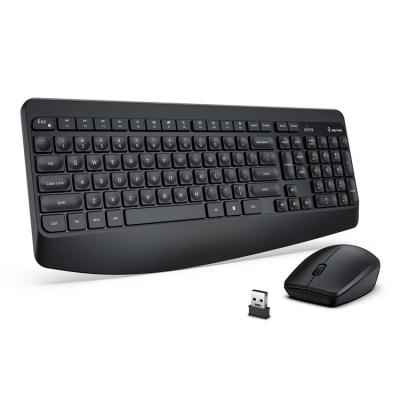 China Ergonomic Design and Comfortable Typing Ergonomic Full Size Keyboard with Palm Rest and Wireless Mouse for PC Laptop Windows 2.4Hz Wireless Keyboard Mouse for sale