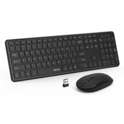 China Ultra Thin Keyboard and Ultrathin Wireless Mouse Combo for Computer Laptop PC 2.4GHz Normal Keyboard Mouse for sale