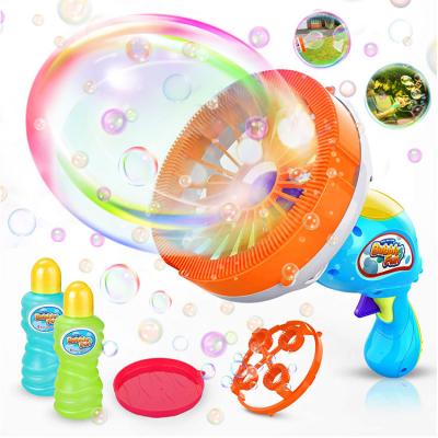 China Low Noise Motor Bubble Machine Bubble Blower Giant and Small Bubble Memory Maker with 2 Bubble Wands Bubble Machine for Kids Dive and Press Bubble Gun for sale