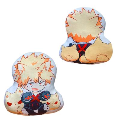 China Strange Shapes Anime Plush Toy Midoriya Izuku Kirishima Eijiro Bakugou Katsuki Pattern Hug Pillow For My Hero Academia for sale