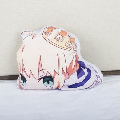 China Strange Shapes Anime Plush Toy Saber Pattern Hug Pillow for FateGrand Order for sale