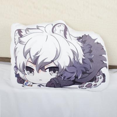 China Strange Shapes Anime Plush Toy SilverAsh Enciodes Silverash Pattern Embrace Pillow For Arknights for sale