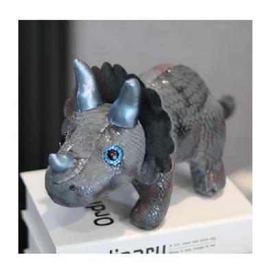 China New Design Plush Triceratops Plush Stuffed Toy Cute Wild Animal Toys Stuffed Animals Rhinoceros Stuffed Animals for sale