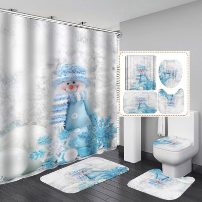 China Viable Cheap Price Home Textile Waterproof 3D Bathroom Curtain High Quality Shower Curtain for sale