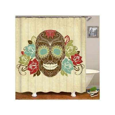 China Stocked Luxury Fancy Cheap Curtains Printing Factory Price Shower Curtain Sets for sale