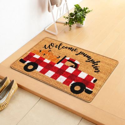 China Viable 40*60cm Halloween Custom Printed Decorative Non-slip Door Mat Floor Bath Mats For Bathroom Hotel for sale