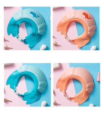 China Lovely Cartoon Kids Baby Silicone Pirate Shampoo Adjustable Shower Caps Waterproof Sustainable Infant Safe Bath Hat for sale