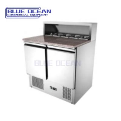 China Single-Temperature Counter Pizza Work Table Fridge Pizza Refrigeration for sale