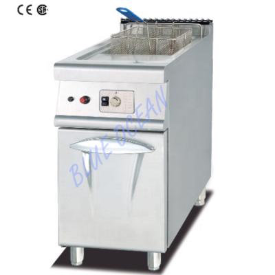 China KITCHEN 1 Tank 1 Basket Gas Fryer Kitchen Equipment for sale