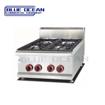 China Hotel Fast Food Restaurant Kitchen Equipment Stove Kitchen Machines 2 Or 4 Burners for sale