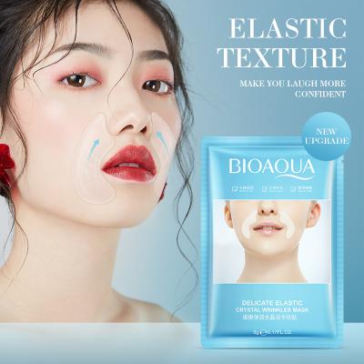 China BIOAQUA Moisturizer Eliminate Fine Grain Elastic Moisturizing Wrinkle Mask Crystal Yingrun Collagen Anti Whitening Face Mask for sale