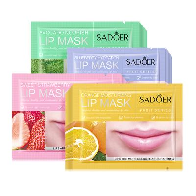 China Hot Sales Avocado, Blueberry, Strawberry, Orange Fruity Lip Moisturizer Wholesale Mask Moisturizing Lip Film Lip Care Product for sale