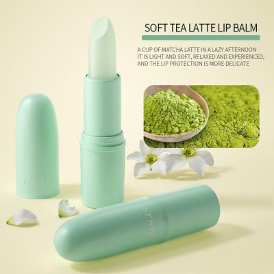 China Moisturizer OEM Wholesale Lip Balm Soft Hydration Care Brighten Your Lips Mini Matcha Latte Creamy Flavor Peach Lip Balm for sale