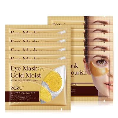 China BIOAQUA Anti-Wrinkle OEM Gold Eye Patch Nourishing Moisturizing To Fade Lines Circles Eye Black Eye Patch 7.5g for sale