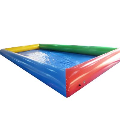 China PVC 0.9mm Inflatable Rectangular Swimming Pool 10*12*0.5mm For Water Toys for sale