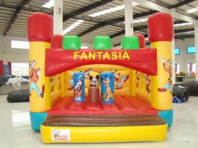 China Establo inflable de la gorila del castillo de los mini niños cada conexión con la costura doble en venta