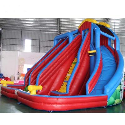 China Popular Colorful Inflatable Castle Slide , Eco - Friendly Large Bouncy Castle Slide for sale