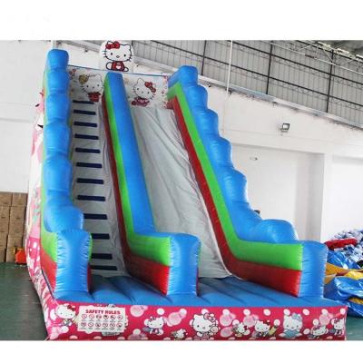 China Kitty Inflatable Castle Water Slide Easy Maintenance For Outdoor Entertainment for sale