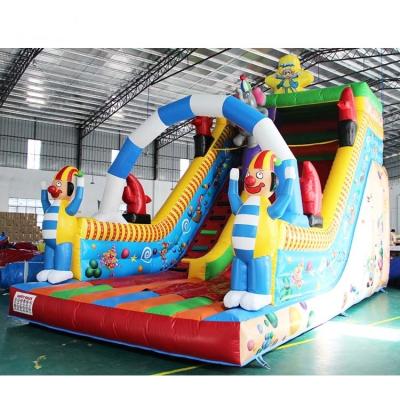 China Commercial Inflatable Backyard Water Slide Double Stitching Inside And Outside for sale