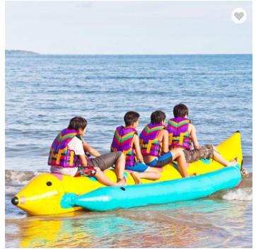 China Water Sports 6m Inflatable Banana Boat , Inflatable Flying Fish Banana Boat for sale