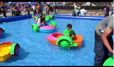 China Water Park Equipment Aqua Paddle Boat High Density Engineering Plastic Material for sale