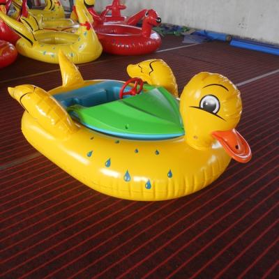 China Duck Aqua Bumper Boats For Kids , Motorized Bumper Boat Yellow Color for sale