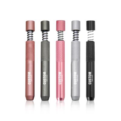 China Wholesale High Quality Colorful Casual Aluminum Alloy One Hitter Metal Smoking Pipe for sale