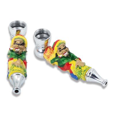 China CLASSIC Jamaican Metal Hand Rasta Resin Novelty Pipe Smoking Weed Pipes Smoking Accessories for sale