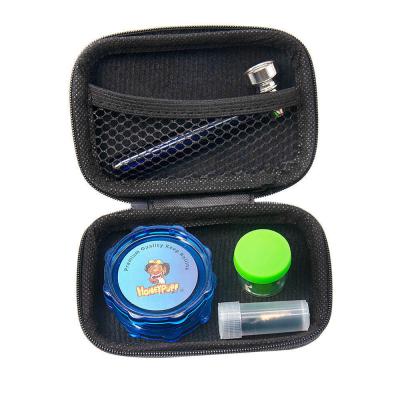 China Carry Pocket Smoking Combo Kit Honeypuff Grinder Smoking Pipe Custom Logo Set Smoking Accessories for sale