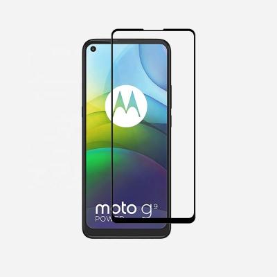 China Motorola Moto G9 Mobile Power Coverage 2.5D Full Screen Tempered Glass Screen Protector Prices for sale