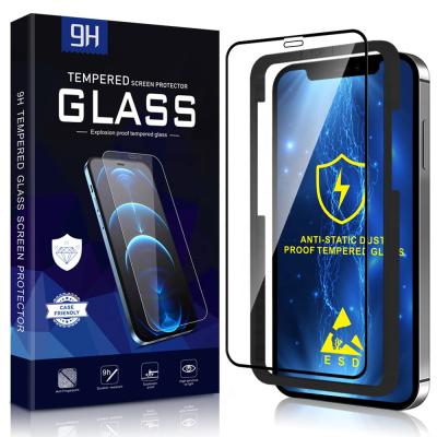 China Full 5D Mobile Phone Coverage For iPhone 12 Anti-Static Tempered Glass For iPhone 12 Pro Anti Static And Dustproof Screen Protector for sale