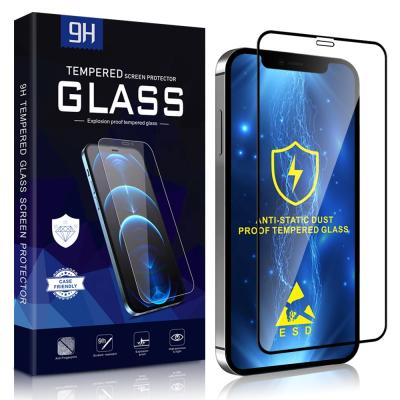 China YCYMO HD Cell Phone Clear Protective Film Anti Static Tempered Glass Screen Protector For iPhone X XR Xs 11 12 13 Mini Pro Max for sale