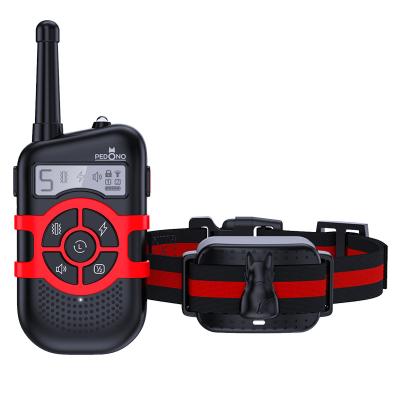 China Pedono Eco-Friendly Electronic Dog Training Collar IPX7 300m ABS Vibration Training Shock Collars LED Light for sale