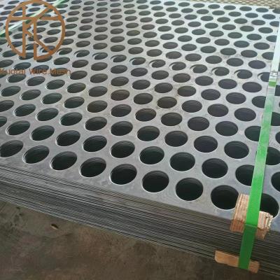 China High Quality Plain Weave Q195 / Q235 Carbon Steel Punched Hole Metal Screen For Filter for sale