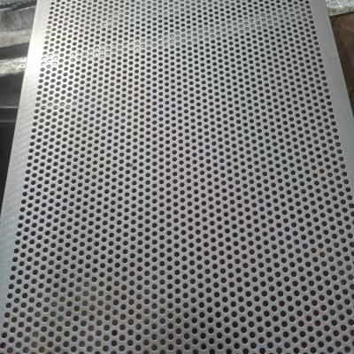 China Plain Weave Galvanized / Cold Rolled Customized Various Size Perforated Metal Screen Panels for sale