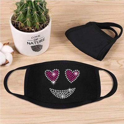 China Black Flatback Cloth Fabric Lives Matter Heat Transfer Adjustable Ear Straps Sports Facemask for sale