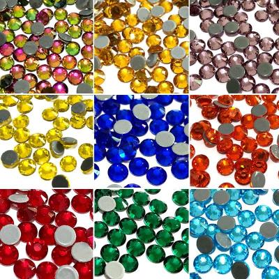 China Hot Fix High Quality Wholesale Flatback Shinny Rhinestones Loose Rhinestones For Clothing Accessories for sale