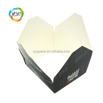 China Logo Recycled Food Biodegradable Ivory Board Custom Disposable Bento Lunch Box for sale