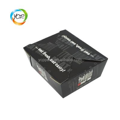 China Biodegradable Disposable Paper Food Lunch Box / Take Away Box for sale