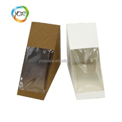 China Super Quality Disposable Custom Logo Food Sandwich Packaging Paper Boxes for sale